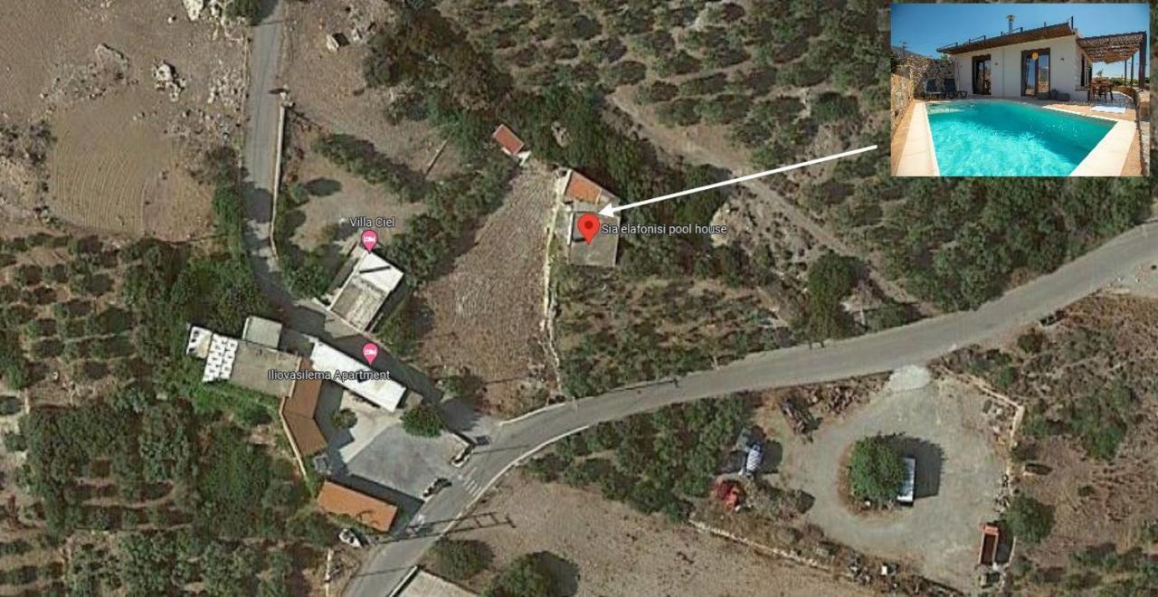 Sia Elafonisi Pool House Villa Bagian luar foto