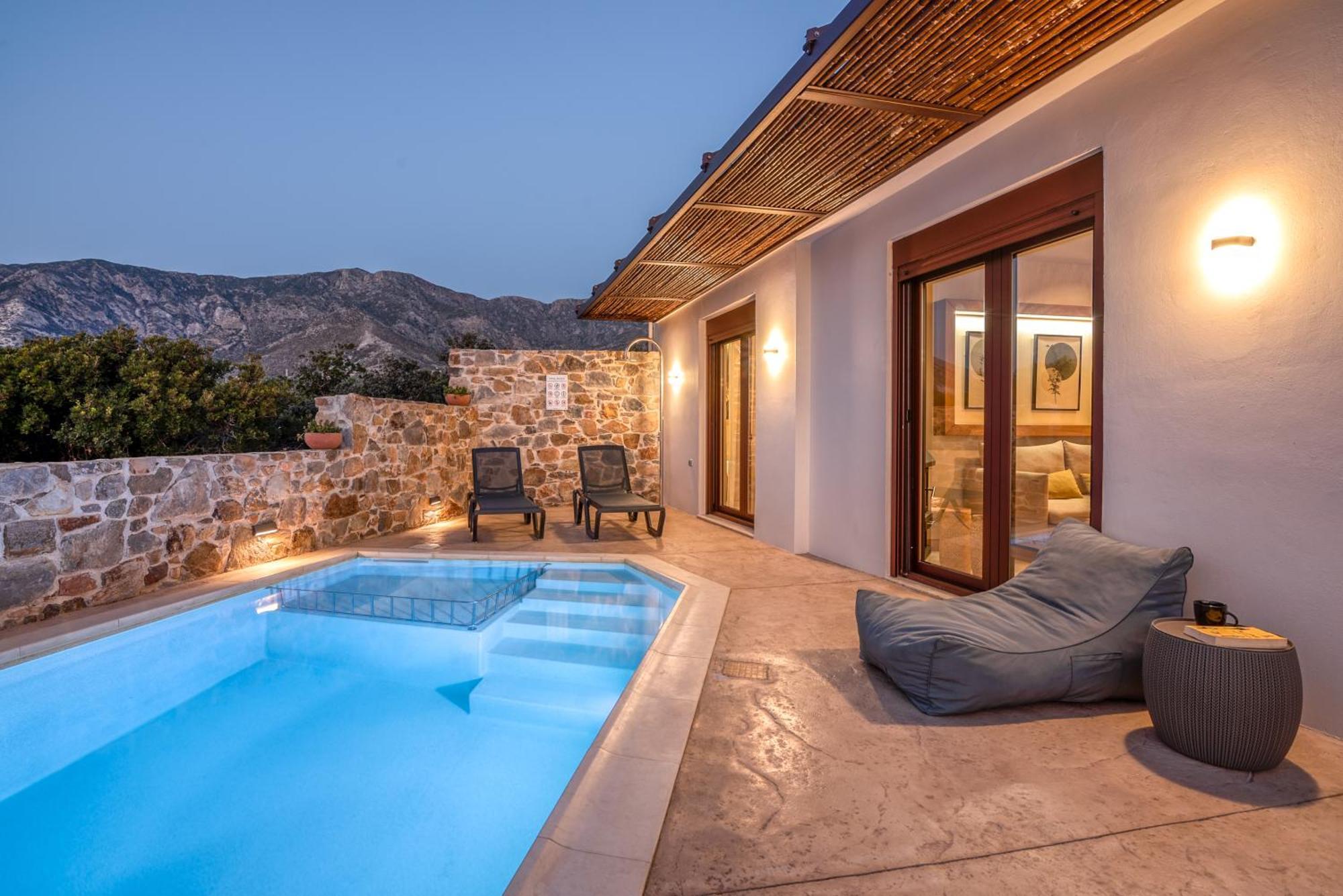 Sia Elafonisi Pool House Villa Bagian luar foto