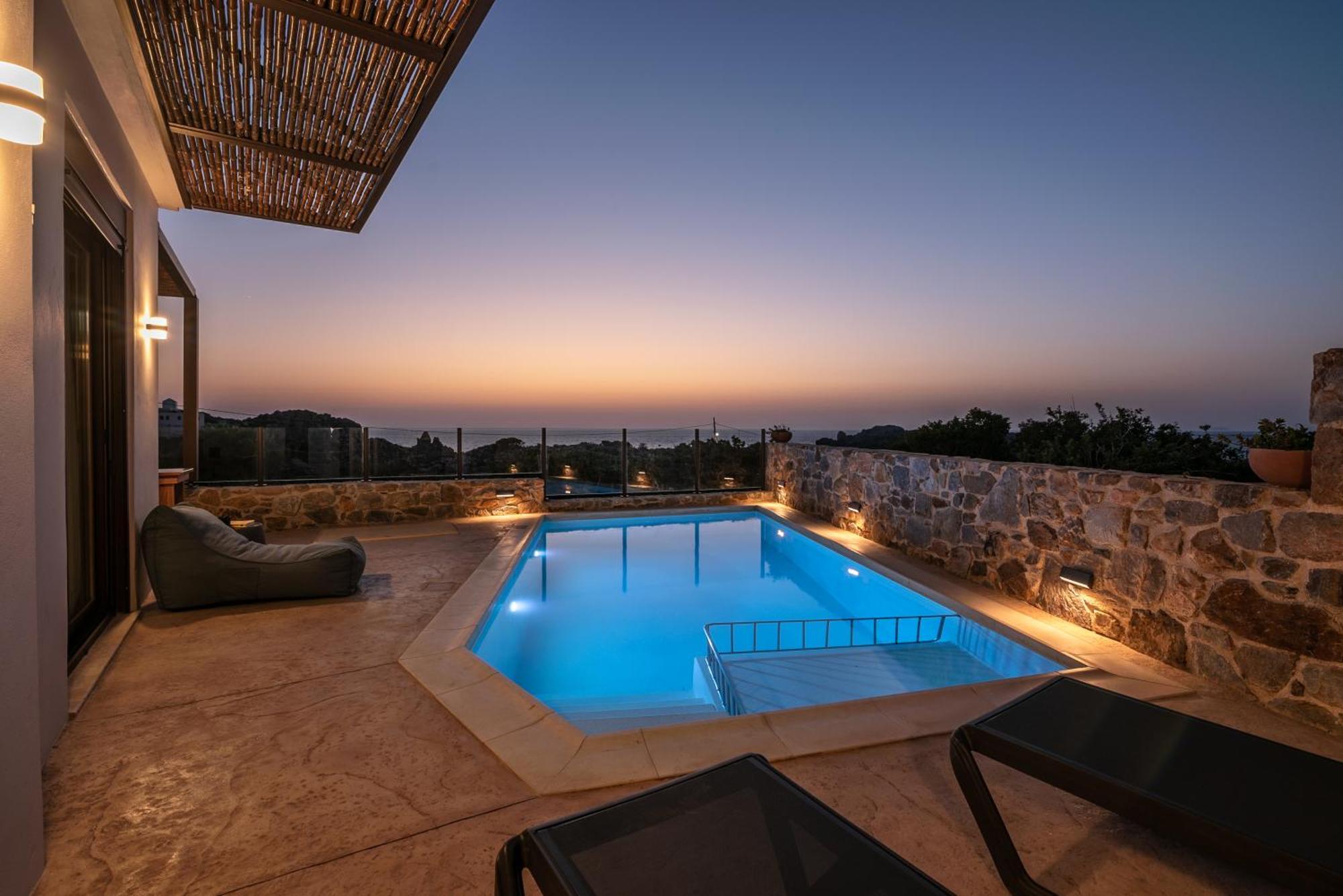 Sia Elafonisi Pool House Villa Bagian luar foto