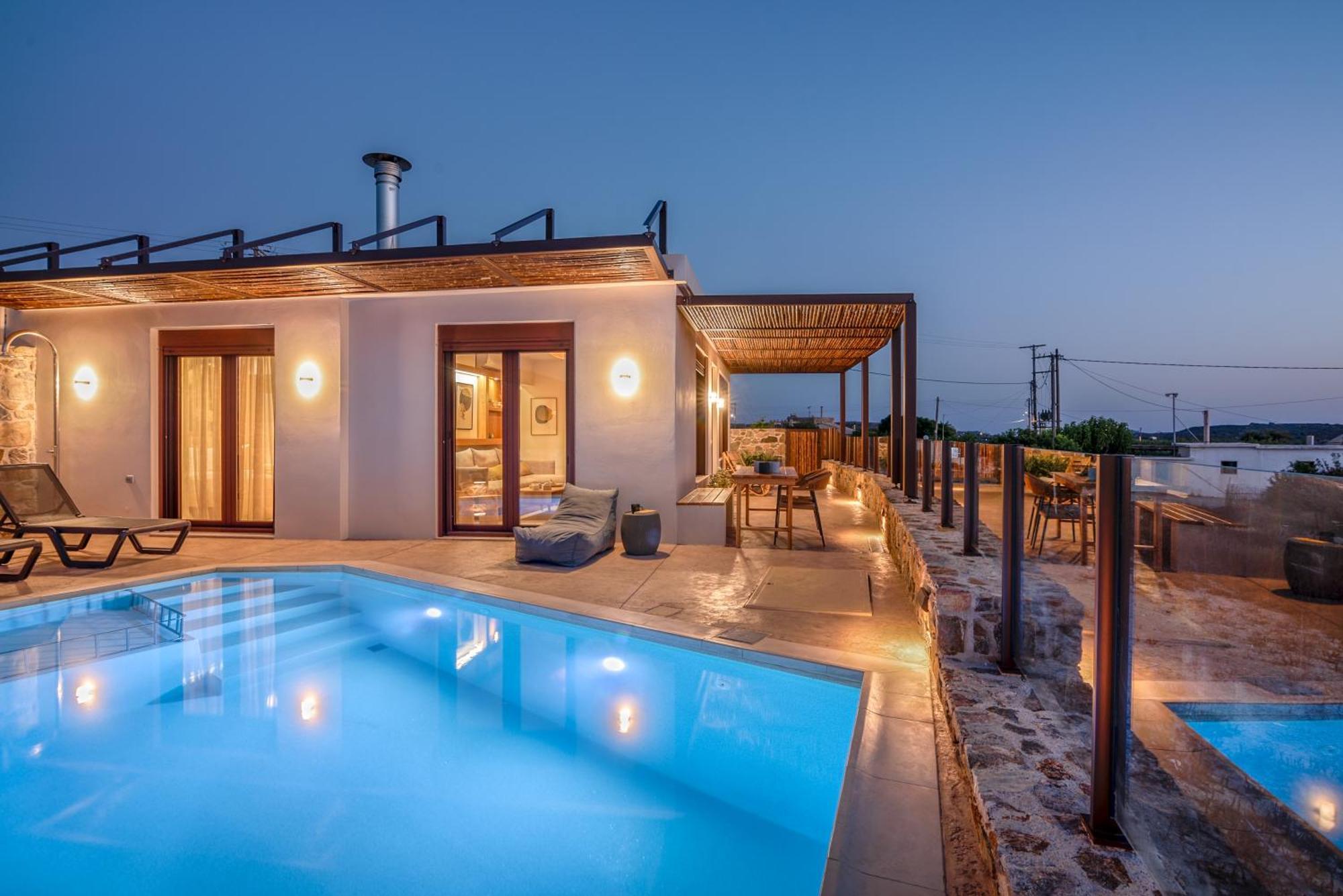 Sia Elafonisi Pool House Villa Bagian luar foto